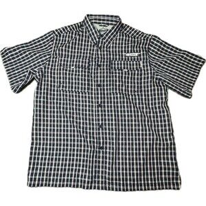 Habit Mens XL Solar UV Protection Short Sleeve Fishing Shirt Vented Outdoor